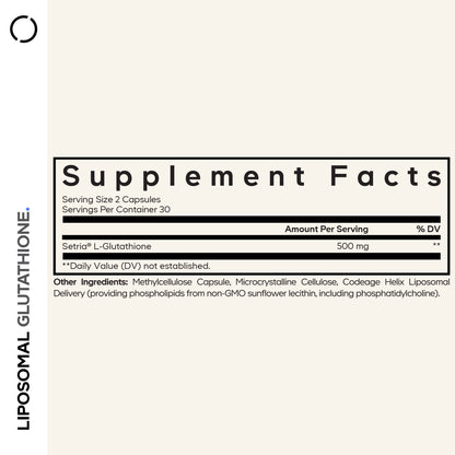 Codeage Liposomal Glutathione, 60 Vegetable Capsules (250 mg per Capsule) - view 4