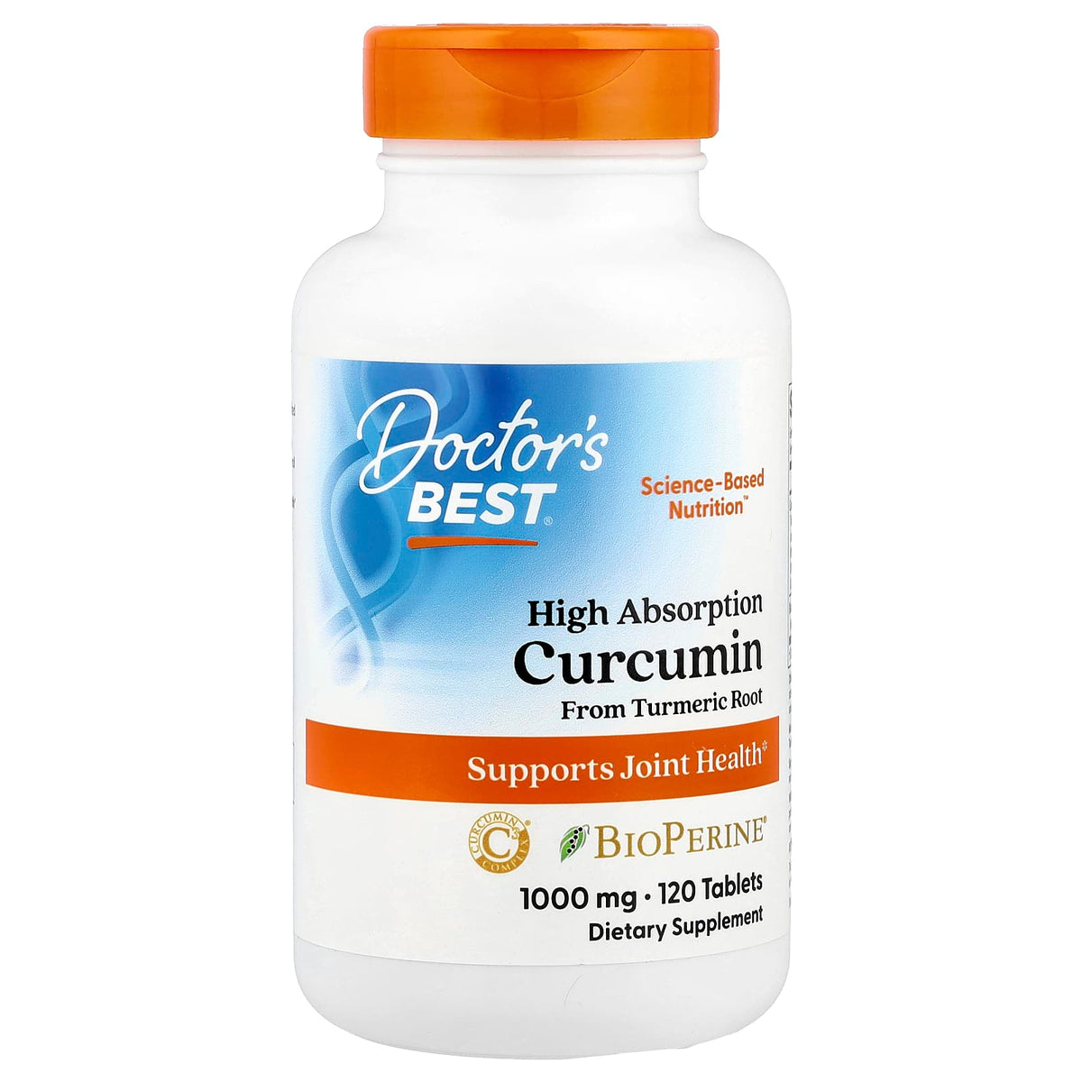 Doctor's Best High Absorption Curcumin, 120 Tablets — product view