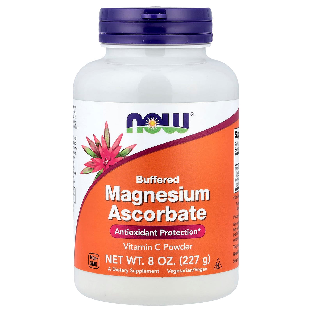 NOW Foods Buffered Magnesium Ascorbate Vitamin C Powder, 227 g (8 oz) — product view