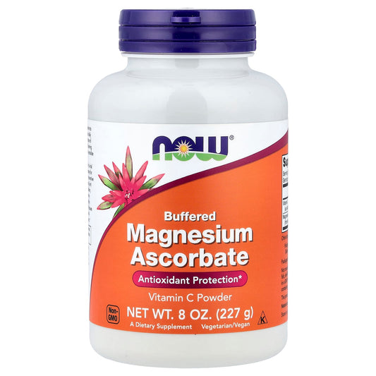 NOW Foods Buffered Magnesium Ascorbate Vitamin C Powder, 227 g (8 oz)