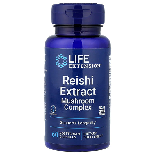 Life Extension Reishi Extract Mushroom Complex, 60 Vegetarian Capsules