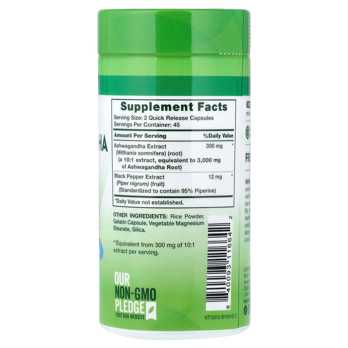 Nature's Truth Ashwagandha Extra Strength, 90 Quick Release Capsules - view 2