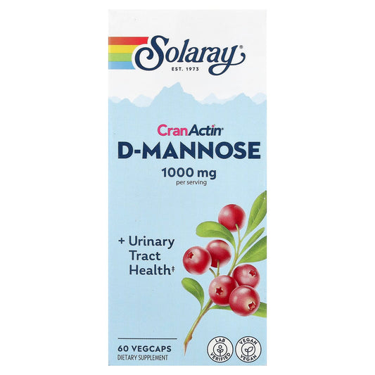 Solaray CranActin D-Mannose, 60 VegCaps