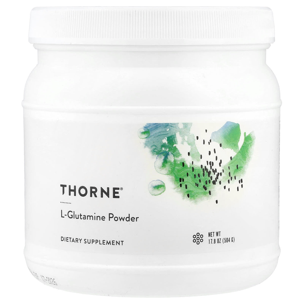 Thorne L-Glutamine Powder, 504 g (17.8 oz) — product view