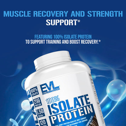 EVLution Nutrition 100% Isolate Protein, Double Rich Chocolate, 2.27 kg (5 lb) - view 4