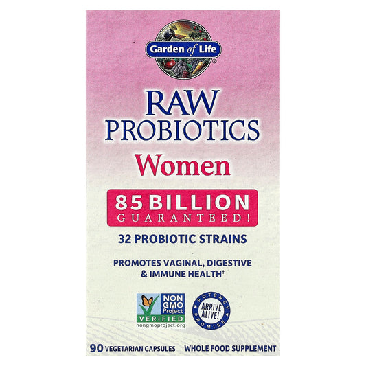 Garden of Life RAW Probiotics Women, 85 Billion CFU, 90 Vegetarian Capsules
