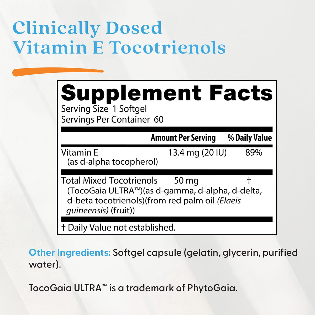 Doctor's Best Vitamin E Tocotrienols 60 Softgels - view 4