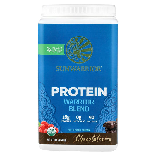 Sunwarrior Warrior Blend Protein, Chocolate, 750 g (1.65 lb)
