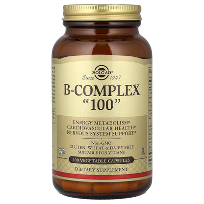 Solgar B-Complex "100", 100 Vegetable Capsules