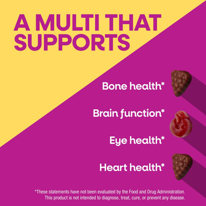 Nature's Way Alive! Women's 50+ Gummy Multivitamin, Cherry & Grape, 75 Gummies - view 4