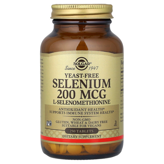 Solgar Selenium Yeast-Free 200 mcg 250 Tablets