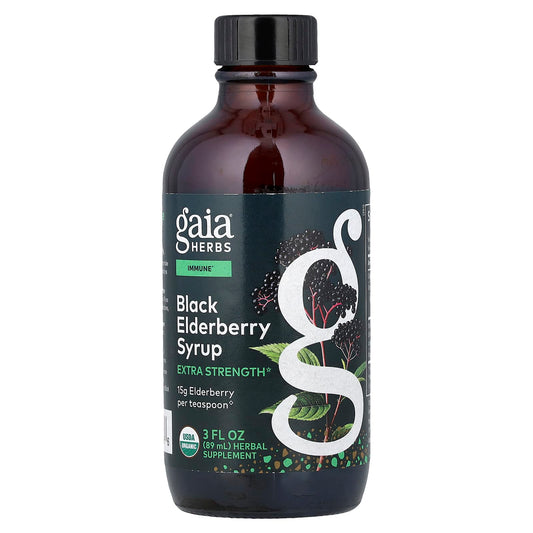 Gaia Herbs Black Elderberry Syrup 89 ml