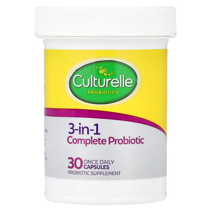 Culturelle 3-in-1 Complete Probiotic with Omega 3s, 30 Capsules - view 3