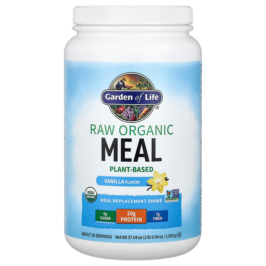 Garden of Life RAW Organic Meal Replacement Shake, Vanilla, 1.05 kg (2 lb 5 oz)