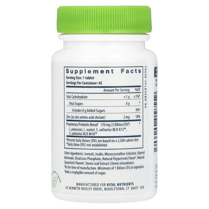 Vital Nutrients Hyperbiotics Pro-Dental Probiotic, Natural Mint, 45 Chewables - view 2