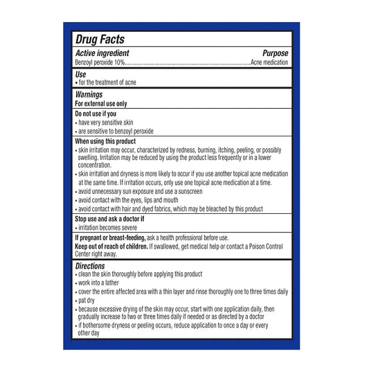 PanOxyl Acne Treatment Bar 10% Benzoyl Peroxide 4 oz