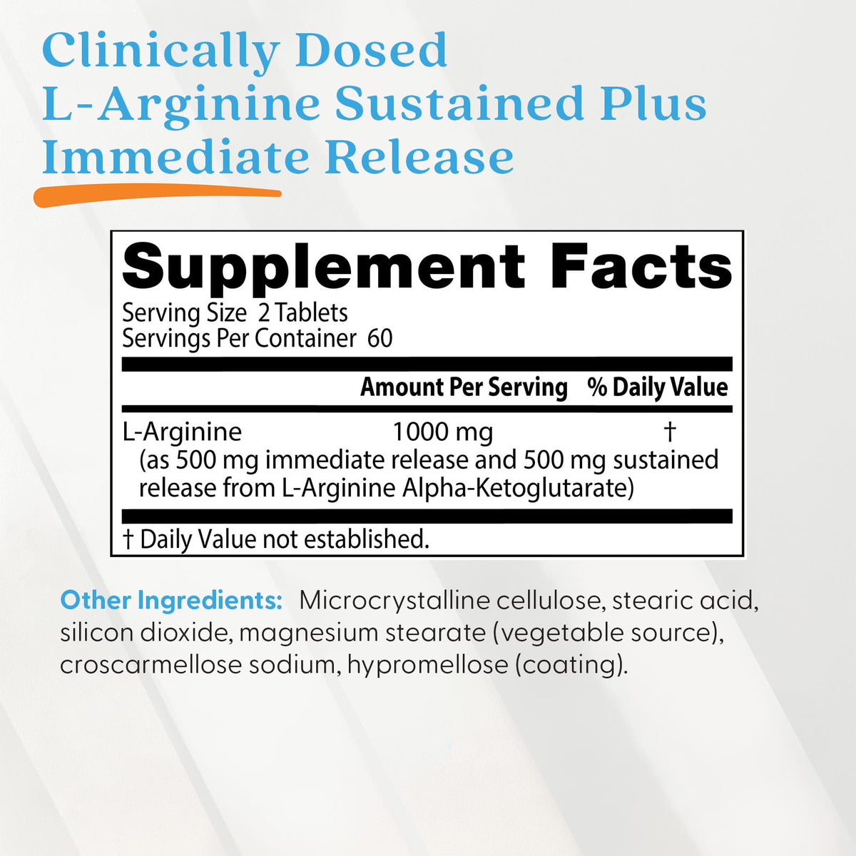 Doctor's Best L-Arginine 500 mg, 120 Bilayer Tablets - view 4