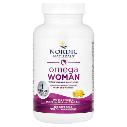 Nordic Naturals Omega Woman with Evening Primrose Oil, 120 Softgels - view 3