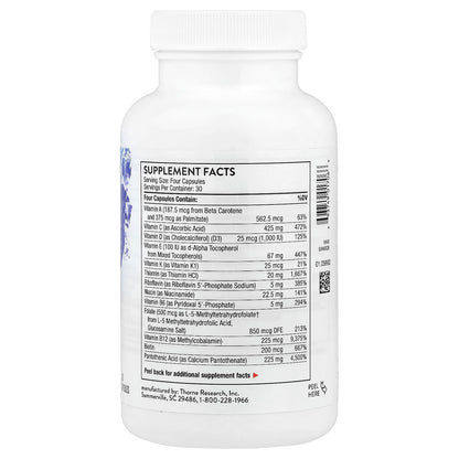 Thorne Advanced Nutrients, 120 Capsules - view 2