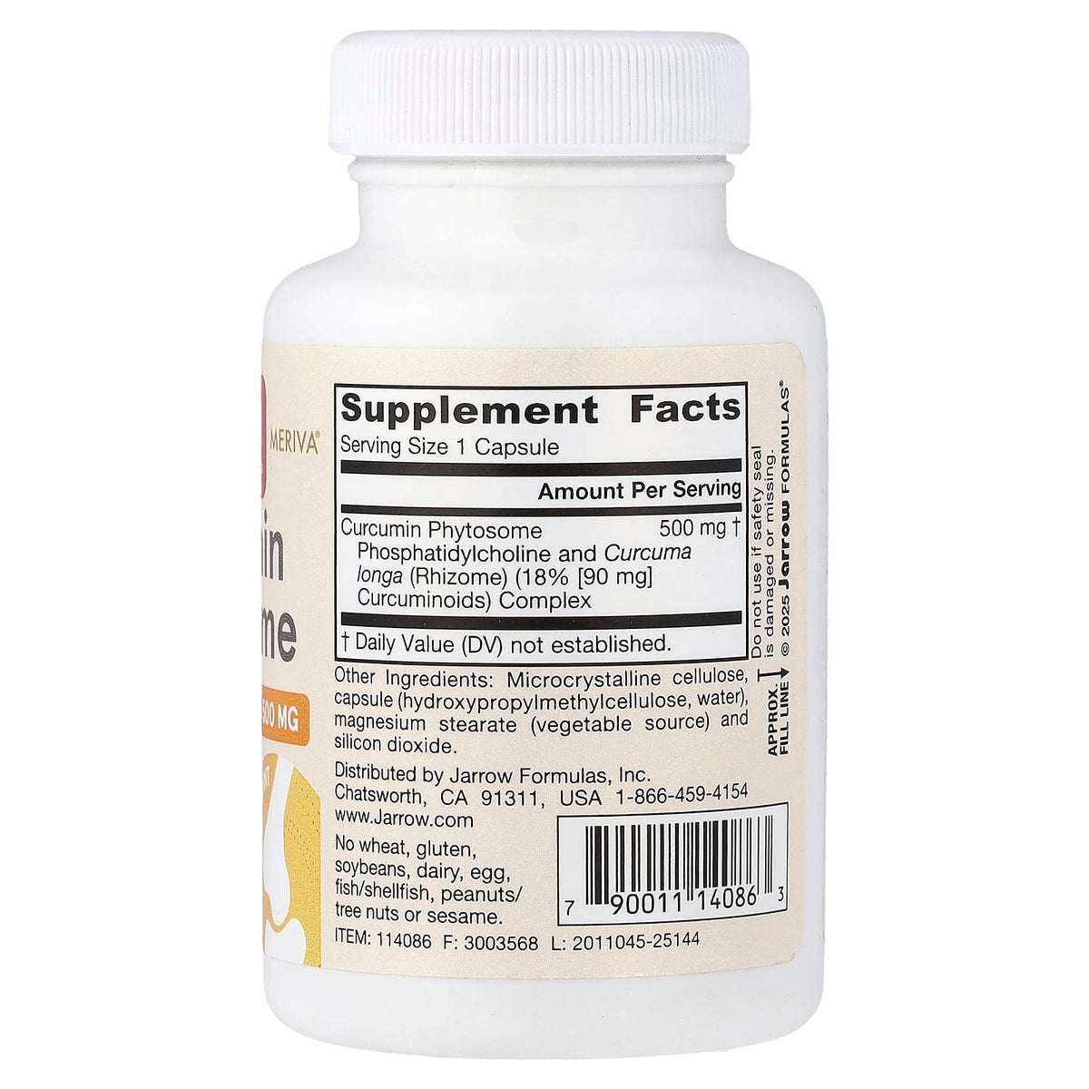 Jarrow Formulas Curcumin Phytosome 500 mg, 60 Veggie Capsules - view 2