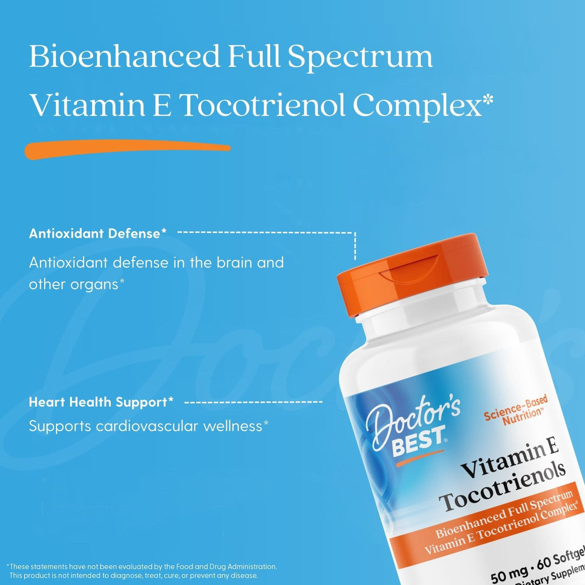 Doctor's Best Vitamin E Tocotrienols 60 Softgels - view 5
