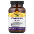 Country Life Resveratrol Plus, 120 Vegan Capsules