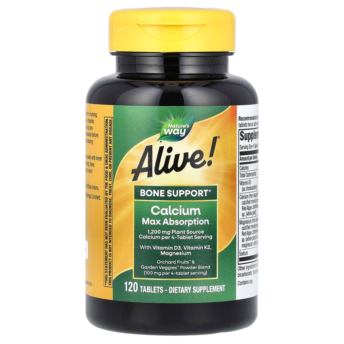 Nature's Way Alive! Calcium Max Absorption, 120 Tablets - view 3