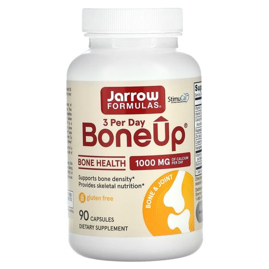 Jarrow Formulas BoneUp 3 Per-Day 1,000 mg, 90 Capsules