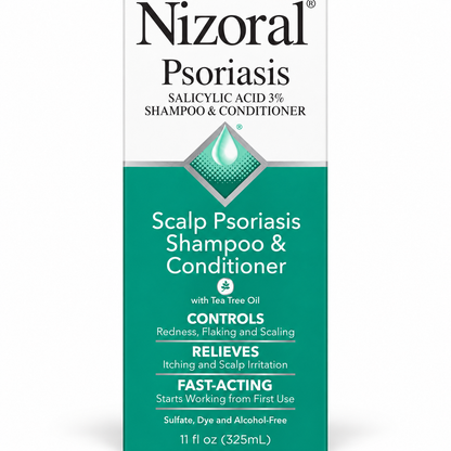 Nizoral Psoriasis Shampoo & Conditioner 3% Salicylic Acid 325 ml