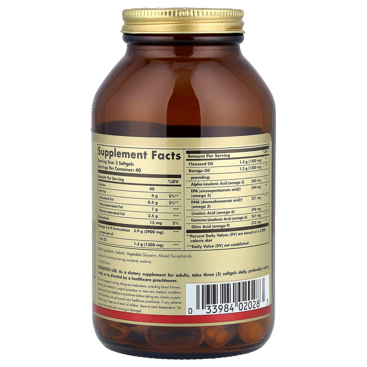 Solgar Omega 3-6-9, 120 Softgels - view 2