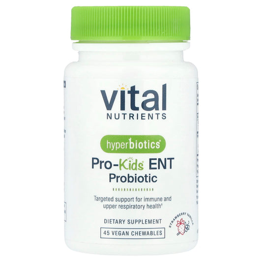 Vital Nutrients Pro-Kids ENT Probiotic, Strawberry Vanilla, 45 Chewables