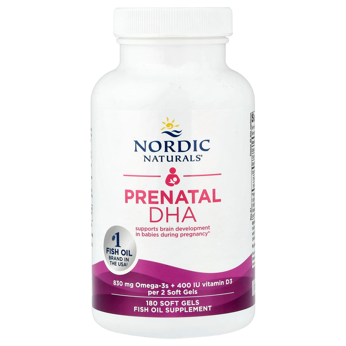 Nordic Naturals Prenatal DHA, 180 Soft Gels - view 3