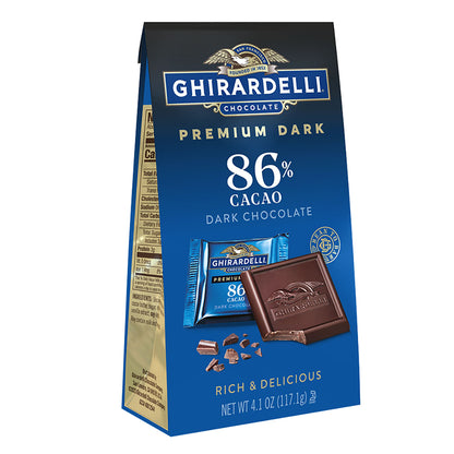 Ghirardelli 86% Dark Chocolate Squares Midnight Reverie - 15 Squares