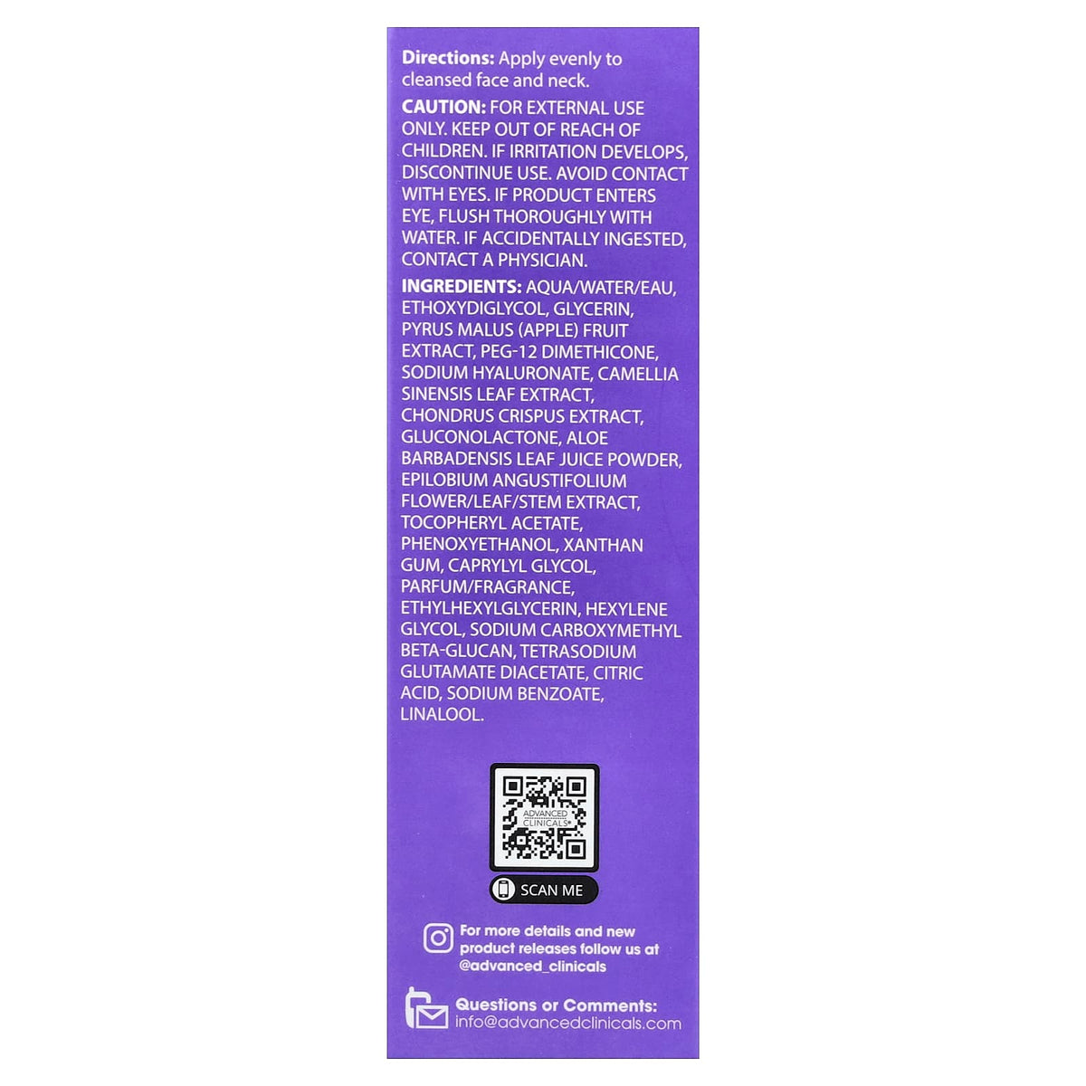 Advanced Clinicals Hyaluronic Serum 52 ml (1.75 fl oz) - view 3