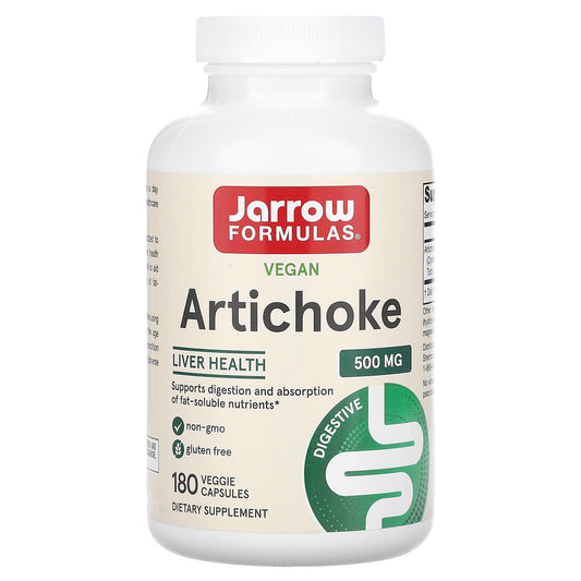 Jarrow Formulas Artichoke, 500 mg, 180 Veggie Capsules