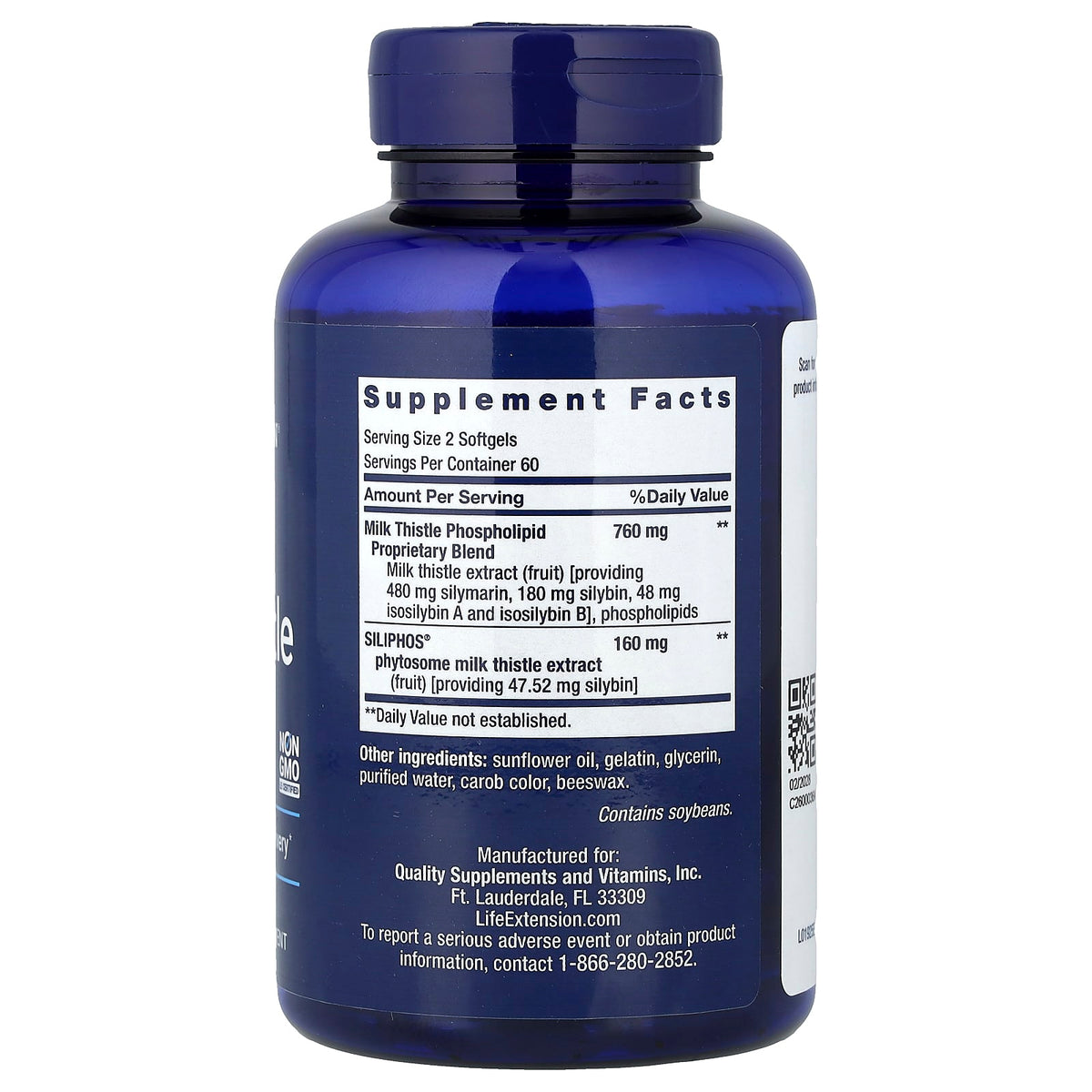 Life Extension Advanced Milk Thistle, 120 Softgels - view 2