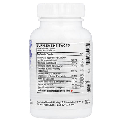 Thorne Basic Nutrients 2/Day, 60 Capsules - view 2