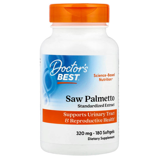 Doctor's Best Saw Palmetto Standardized Extract, 320 mg, 180 Softgels