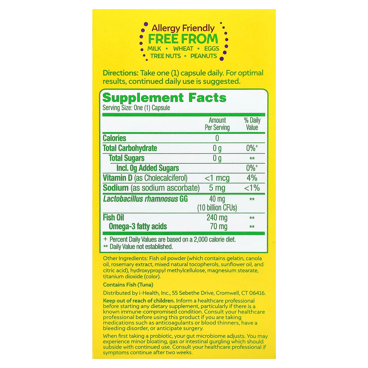 Culturelle 3-in-1 Complete Probiotic with Omega 3s, 30 Capsules - view 2