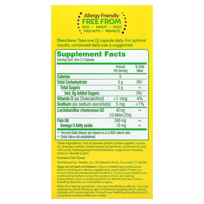 Culturelle 3-in-1 Complete Probiotic with Omega 3s, 30 Capsules - view 2