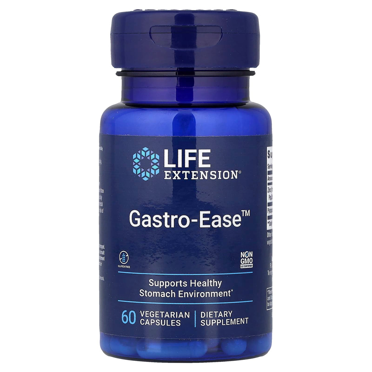 Life Extension Gastro-Ease, 60 Vegetarian Capsules