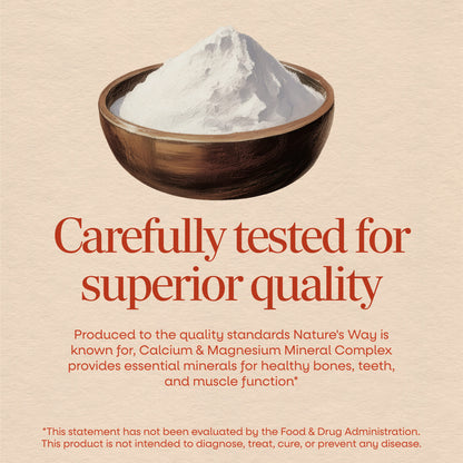 Nature's Way Calcium & Magnesium Mineral Complex, 250 Capsules - view 6