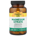 Country Life Magnesium Citrate, 120 Tablets
