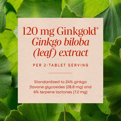 Nature's Way Ginkgold, 150 Tablets (60 mg per Tablet) - view 4
