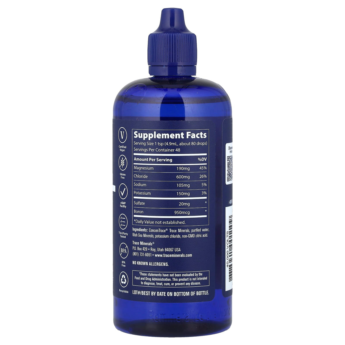 Trace 40,000 Volts Electrolyte Concentrate, 237 ml (8 fl oz) — alternate product view