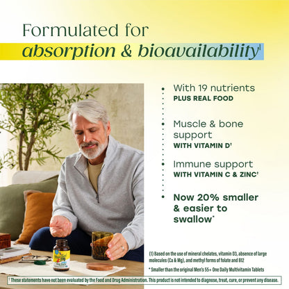 MegaFood One Daily Multivitamin for Men 55+, 60 Tablets - view 4