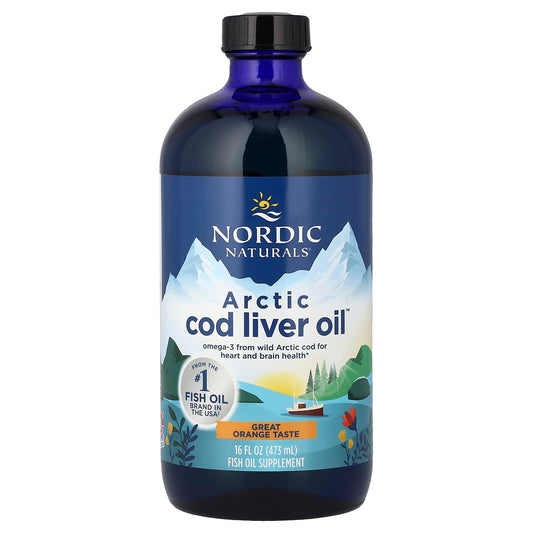 Nordic Naturals Arctic Cod Liver Oil, Orange, 473 ml (16 fl oz)