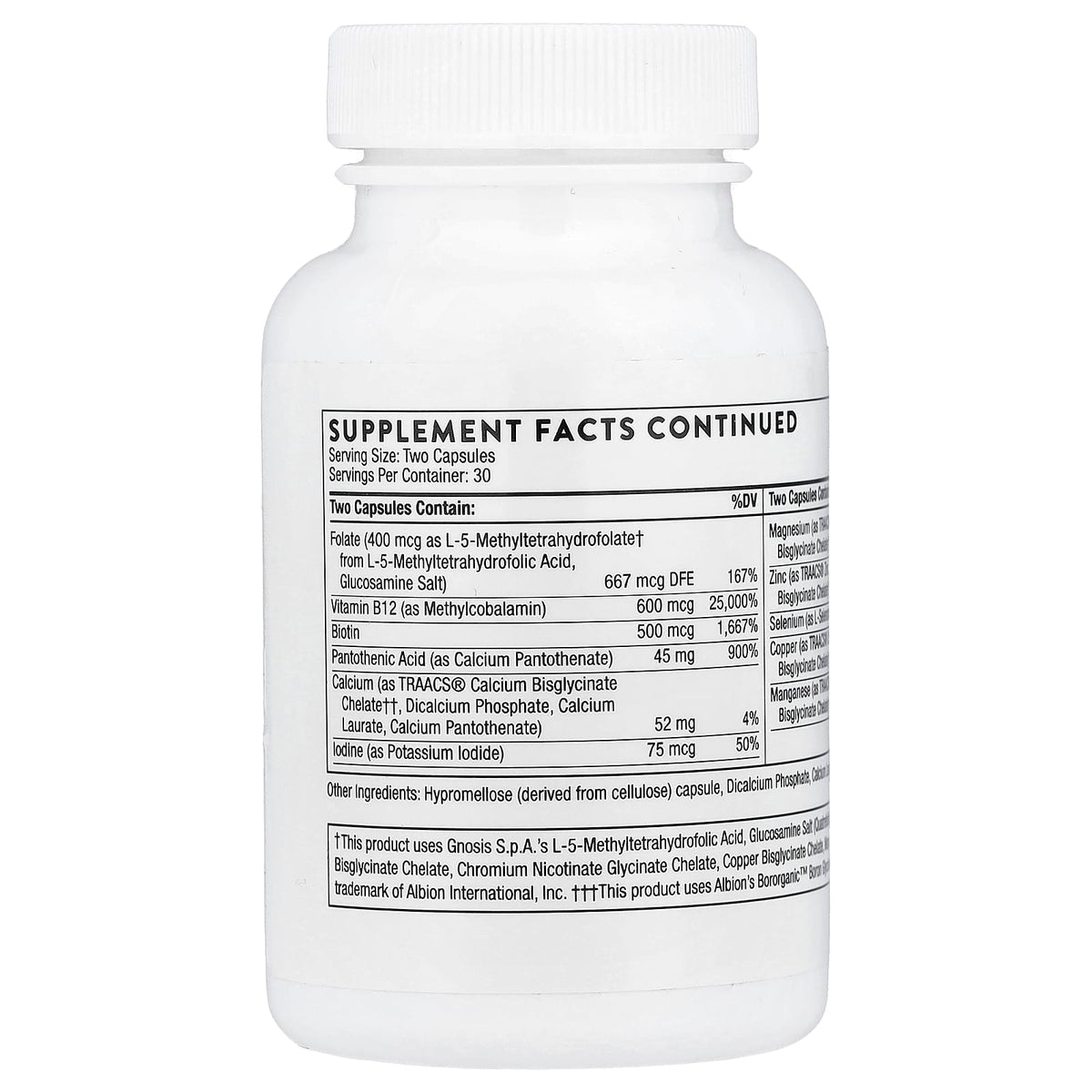 Thorne Basic Nutrients 2/Day, 60 Capsules - view 3