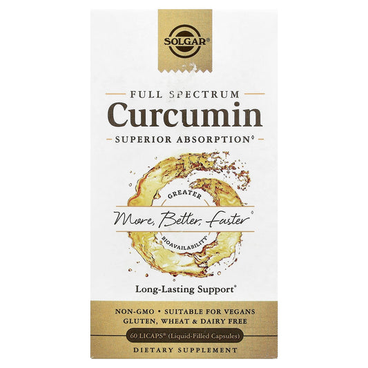 Solgar Full Spectrum Curcumin, 60 LiCaps