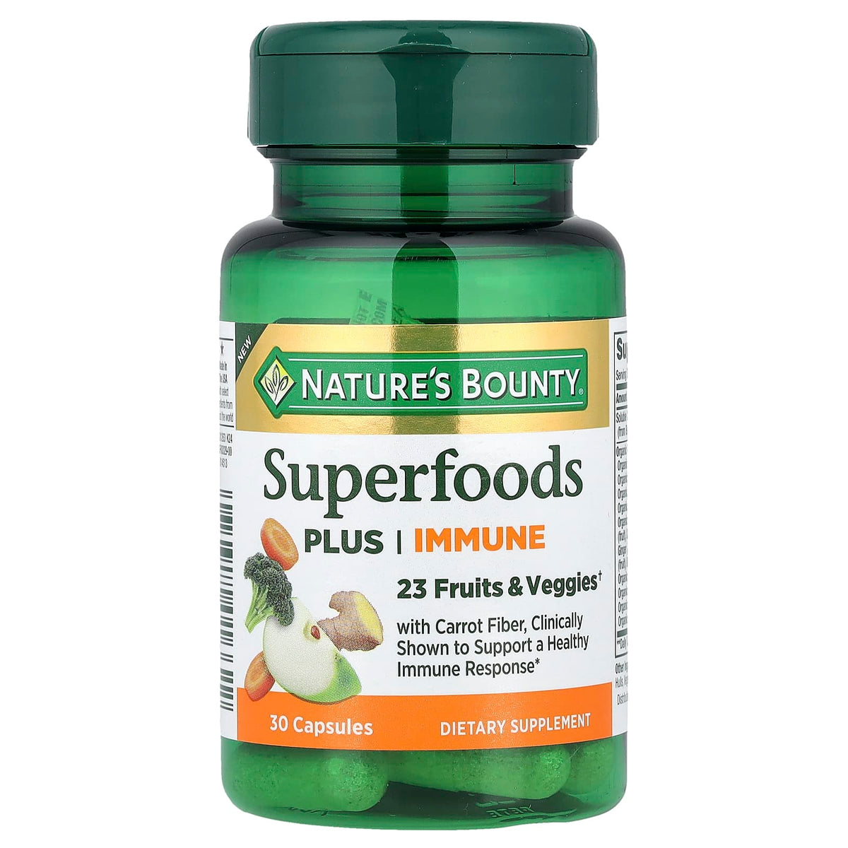 Nature's Bounty Superfoods Plus Immune, 30 Capsules — product view